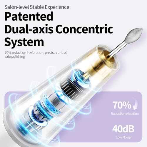 Electric Nail Drill Kit Professional - 9 Speed Cordless Electric Nail File with LED Display, Portable Nail Drill Machine for Acrylic Gel Nails, Hand Feet Trimmer Buffer Tool for Women Men Baby White