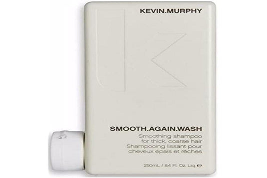 KEVIN.MURPHY SMOOTH.AGAIN WASH - Frizz Control Shampoo - For Thick, Coarse & Unruly Hair - Moisturising Shampoo for Hair Hydration - Sulphate & Paraben Free - 250 mL / 8.4 fl oz