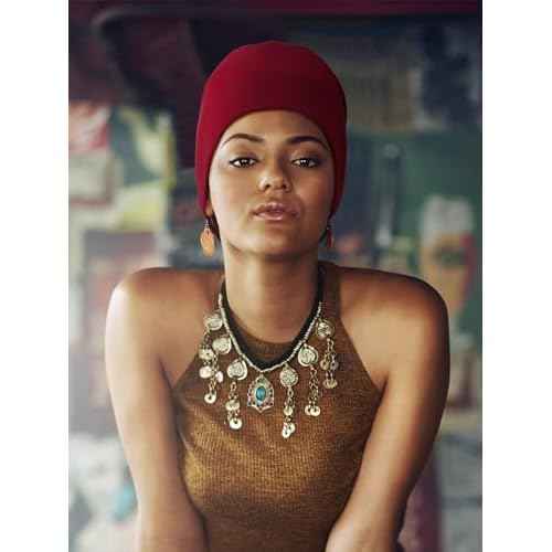 Sintege 6 Pcs Satin Lined Bonnet Sleep Cap for Women Men African Silk Soft Beanie Hair Sleep Wrap for Natural Curly Braids(Exquisite Patterns)