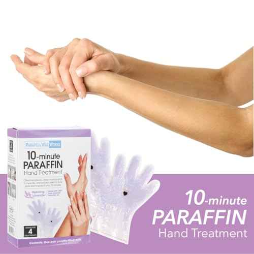 10-Minute Paraffin Hand Treatment, Relaxing Lavender, Spa and Home Treatment Gloves, One-Pair