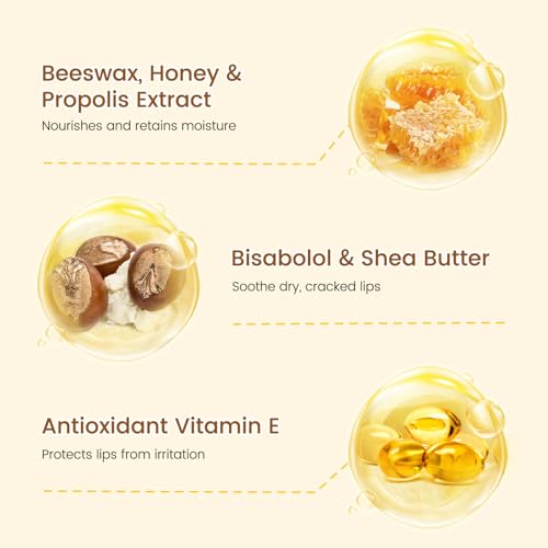 RUNBEN Kids Lip Balm Moisturizing Baby Lip Balm Gentle & Safe Lip Care for Toddler Chapped Lips, Birthday Christmas Gift for Family (0.14 oz)