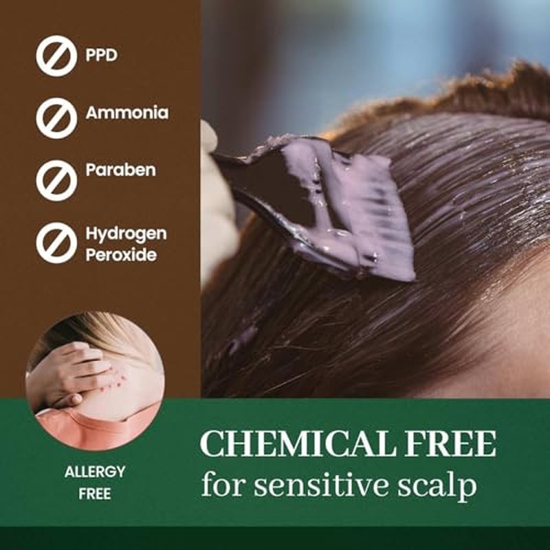 Dongsung Herb Speedy Color Cream(Deep Brown, 3Pack) Korean Herbal Vegan Hair Dye PPD-Free Ammonia-Free Hypoallergenic 100% Gray Coverage, Odorless, Dermatologically Tested, Quick 20-Minute Application