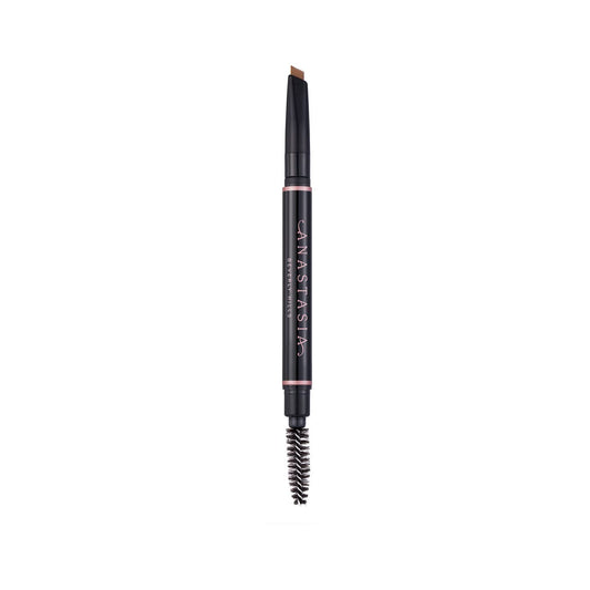 Anastasia Beverly Hills Brow Definer - 3-in-1 Triangular-Tipped Retractable Eyebrow Pencil with Spoolie - Multi-Functional Definer to Fill, Detail & Blend Brows - Strawburn