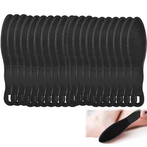 20Pcs Foot File Callus Remover, Professional Pedicure Pumice Stone, No Cleaning Required, Disposable Foot Brush for Foot Skin Callus Remover and Dead Skin Scrubber (Black)