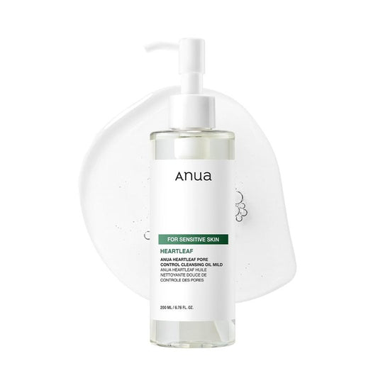 ANUA Heartleaf Pore Cleansing Oil - Gentle Face Wash for Sensitive Skin | Non-Comedogenic, Fragrance-Free, 6.76 fl oz