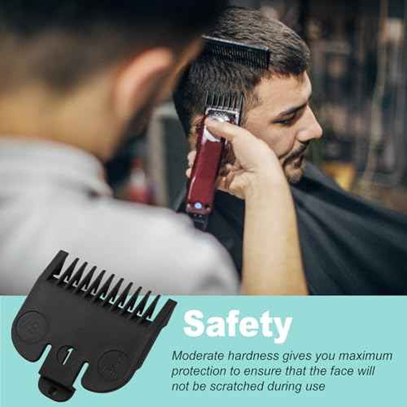 Fits for Most Wahl Clipper Guards Set 1/16" 1/8" 3/16", Professional Clipper Guides Comb Attachment(#1/2, #1, #1-1/2), Trimmer Guards set, 6 Pack