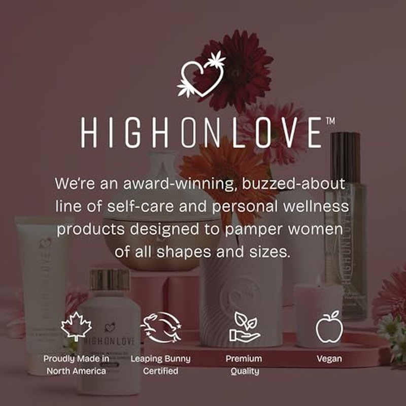 HIGHONLOVE Natural Body Oil with Hemp Seed, Grape Seed, & Vitamin E Oil - Moisturizing Body Glow with a Non-Greasy, Glowy Finish by High On Love (120 ml) (Tropical Sunset)