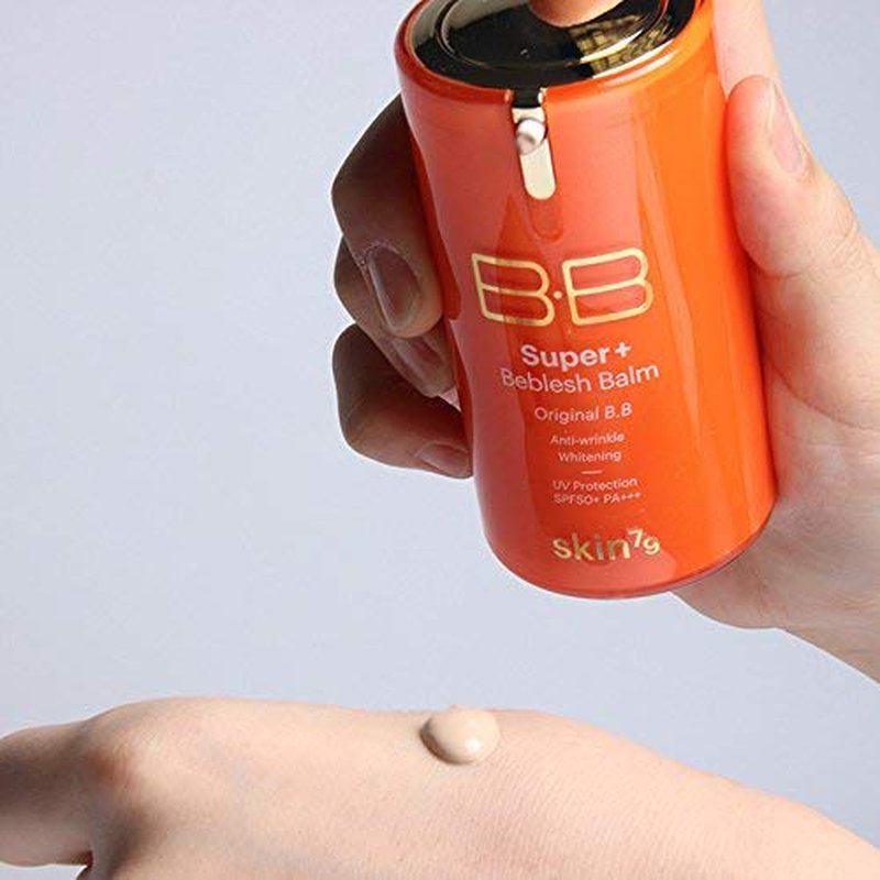 Super Plus Beblesh Balm BB Cream - Triple Function Orange #21 Yellow Beige | 1.35 fl. oz. - Rich Vitamin Complex for Healthy Skin