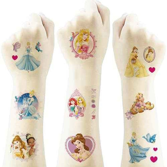 40Sheets Princess Temporary Tattoos for Kids,Cartoon Princess Temporary Tattoos Gift For Fan Birthday Party Decorations for Girl Boys Home Activity Class Prizes Carnival Christmas Rewards