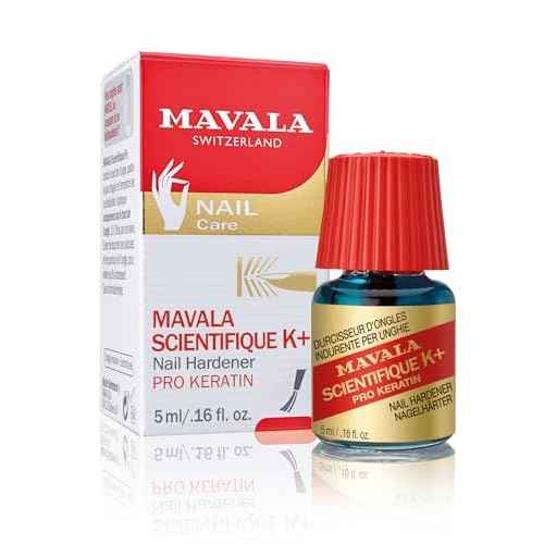 MAVALA Scientifique K+ Keratin Hardener Strengthener | Protect Nails | Avoid Breaking and Splitting | Supports Natural Keratinization | Multi-color, 0.16 Fl Oz