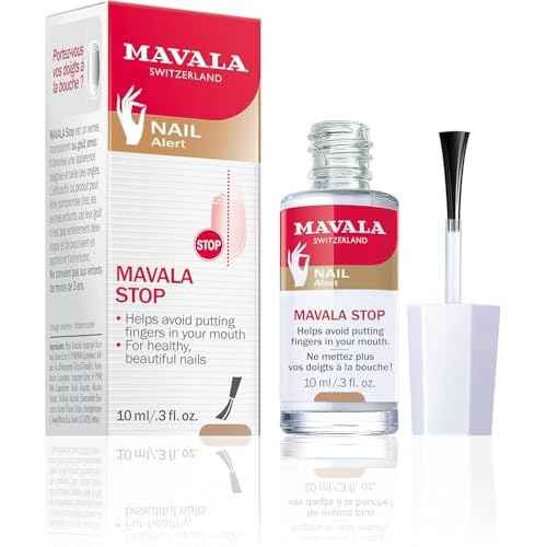 Mavala Stop Deterrent Nail Polish Treatment | Nail Care to Help Stop Putting Fingers In Your Mouth | Bitter Taste | Easy Application | For Ages 3+ | 0.3 Fl Oz