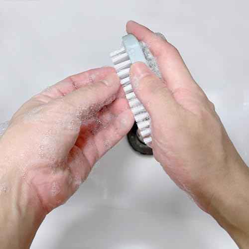 Nail Brush for Cleaning Fingernails Two Sided Hand Fingernail Scrub Brush Soft Stiff Bristles Nail Scrubber Brushes for men women kids,4 PCS