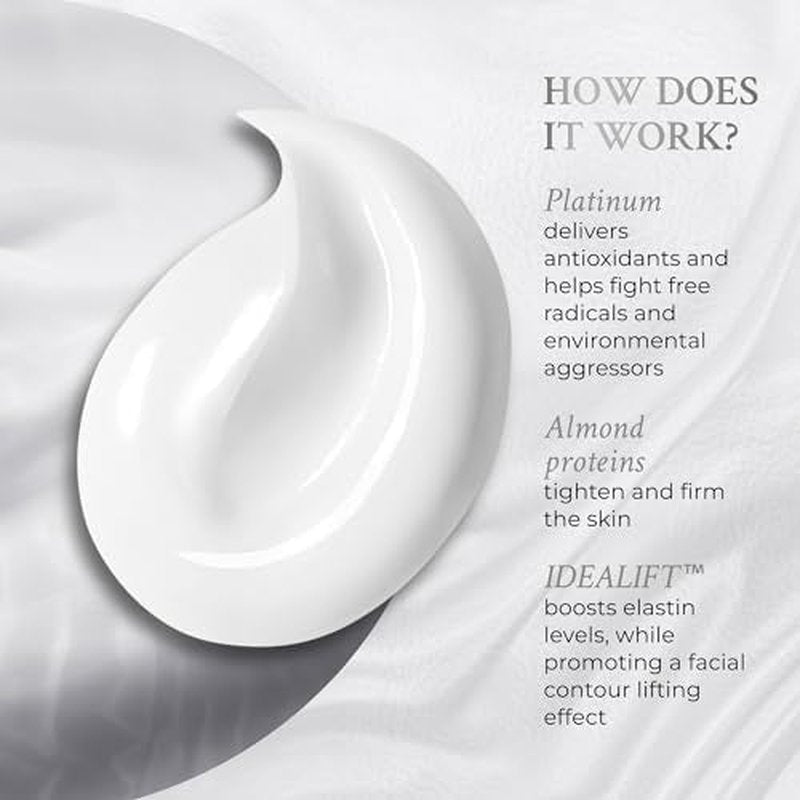 PRAI Beauty Platinum Firm and Lift Creme, Firming and Hydrating Face Moisturizer for Dry Skin and All Skin Types, Face Moisturizer for Skin Firming and Lifting, 1.7 Oz