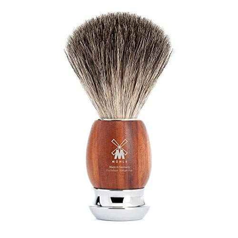 M?HLE VIVO Plumwood 3-piece Pure Badger Safety Razor Shaving Set