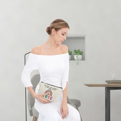 13 Year Old Girl Gift Ideas, 13th Birthday Gifts for Teenage Girls, Funny 2012 Birthday Decorations Makeup Bags for Her, Sister, Daughter, Niece, Cute Cosmetic Travel Pouch for Teen Girls Trendy Stuff