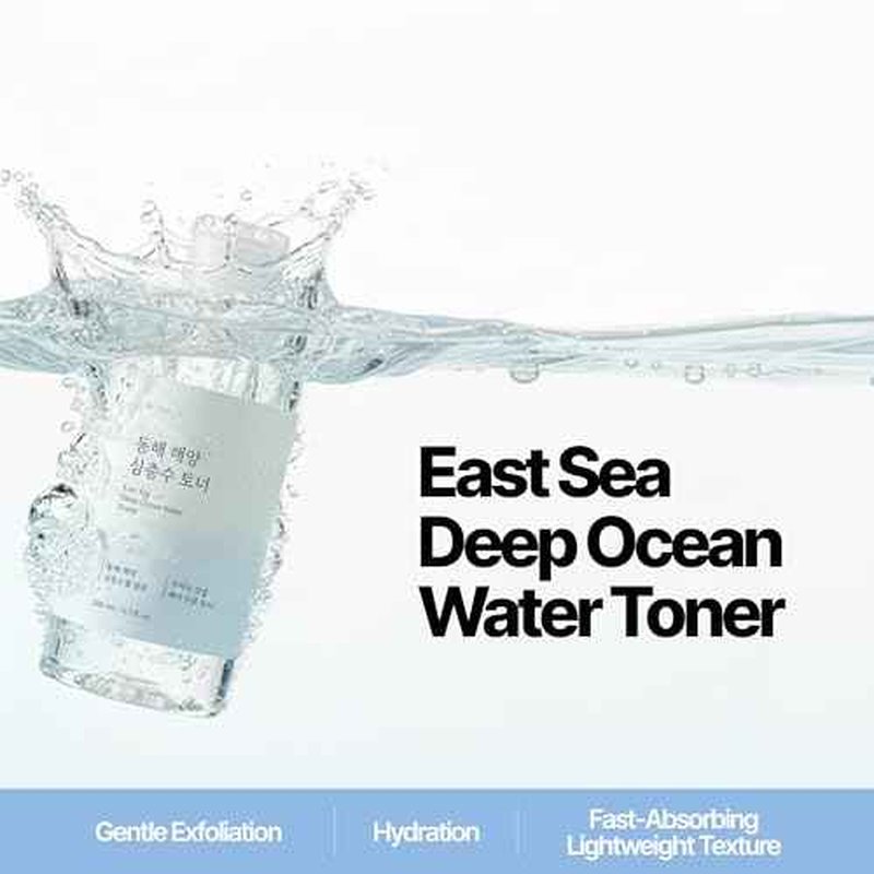 East Sea Deep Ocean Water Toner | Hydrating, Calming, Gentle Exfoliator, Deep Sea Water for Moisturization, Korean Facial Toner & Astringent for Men and Women (200ml / 6.7 fl. oz.)