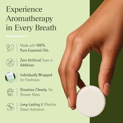 Shower Steamers Aromatherapy Gift Set ? 10 Pack Eucalyptus, Mint & Citrus Shower Bombs for Sinus Relief & Relaxation ? Organic Spa Gift & Self Care Christmas Stocking Stuffer for Women & Men