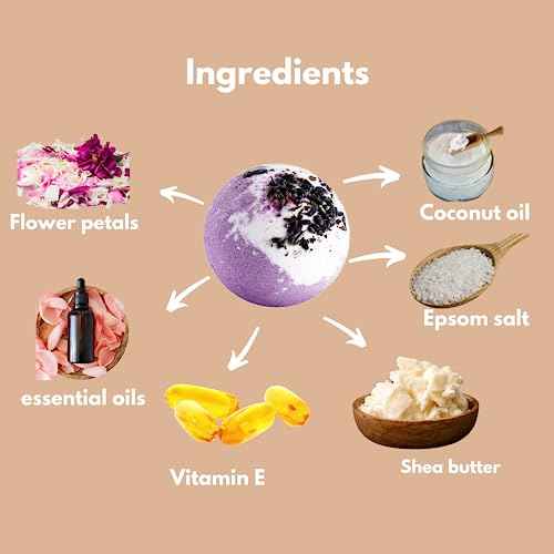 Luxury Bath Bomb Gift Set, Organic Bath Bombs for Women Relaxing, Moisturizing Shea Butter & Pure Essential Oils Bubble Bath, Bathbombs for Men, Gifts for Her