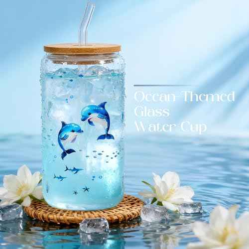 Golray Birthday Gifts for Women, Self Care Spa Gift Set for Women with Beach Towel, Glass Cup, Bath Bombs & Hair Accessories, Christmas Blue Gift Basket for Her, Girlfriend, Sister, Mom, Friends