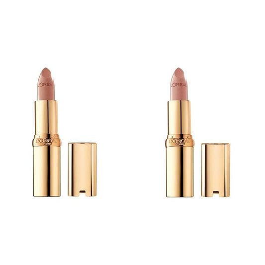 L'Oréal Paris Colour Riche Original Creamy, Hydrating Satin Lipstick Bundle with Argan Oil and Vitamin E, Bronze Coin, Caramel Latte, 2 Count
