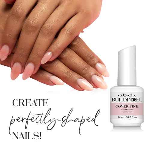 IBD Building Gel, Hard Gel Nail Extension, Cover Pink, 0.5 oz