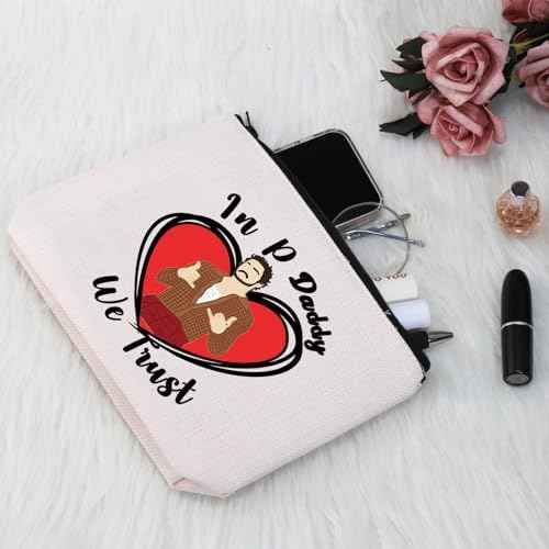 G2TUP P P Inspired Gift In Daddy We Trust Makeup Bag Daddy Cosmetic Bag P Fans Merch