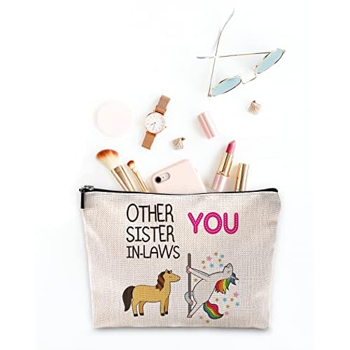 Funny Other Sister-in-Laws and You Makeup Bag,Best Sister-in-Law Gifts Cosmetic Pouch for Girls,Christmas Birthday Wedding Gifts for Sister in Law Stepsister