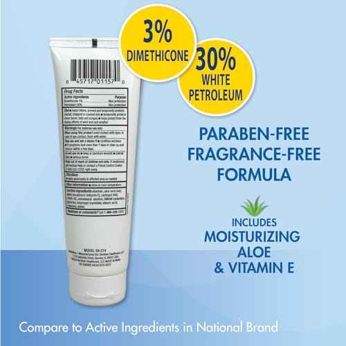 HealthWise Medicated Diabetic Foot Cream | Dimethicone + Petrolatum | Protects and Seals | Relieves Dry Heals | Paraben-Free | Odor-Free | 4.0 oz.