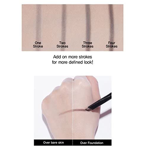 CLIO Kill Brow Auto Hard Eyebrow Pencil - Dual-End, Long-Lasting, Waterproof | Natural Brown (#01)