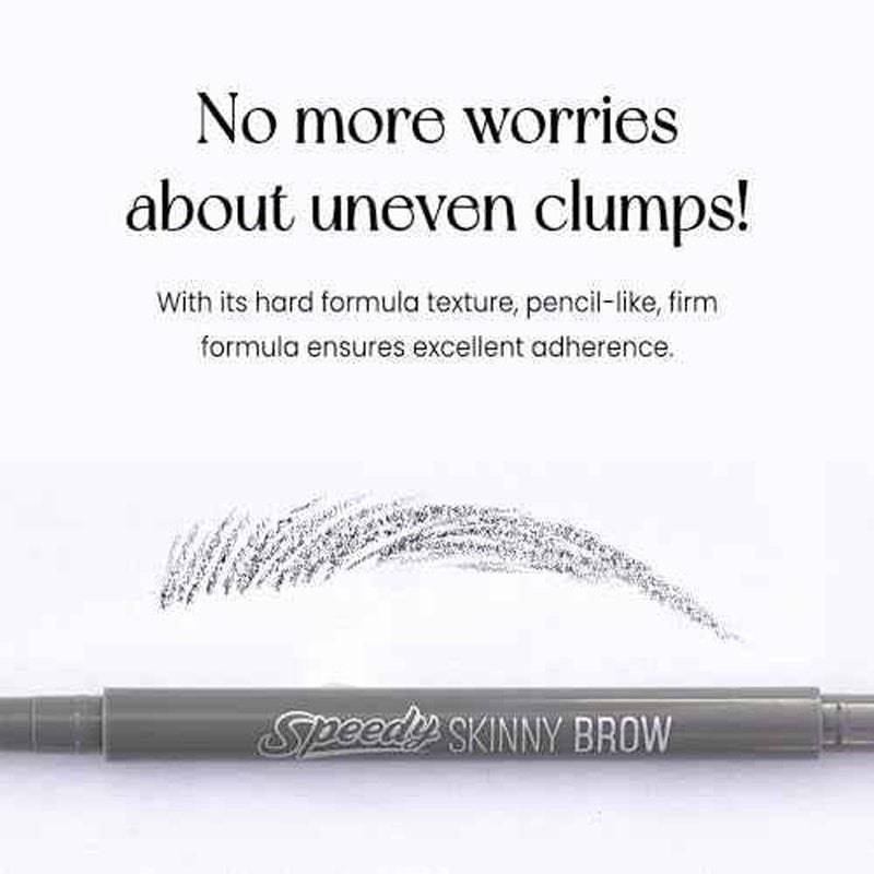 PERIPERA Speedy Skinny Brow (09 Taupe Brown),1.5mm Precise Eyebrow Pencil, Dual-Sided Fine Tip Shades, Define Fills Brow Make up, K Beauty, Korean Make-up