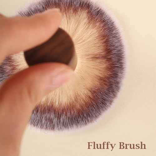Nail Art Dust Brush Manicure Dust Cleaner, Nail Art Dust Powder Remover Brush Soft Bristle Nail Cleaning Brush Tool (Brown)