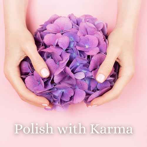 Karma Organic Nail Polish Remover with Soybean Oil and Lavender Oil- Non Toxic, Vegan, Cruelty Free, Acetone Free ? Nails Strengthener for Fingernails ? 4 fl. Oz
