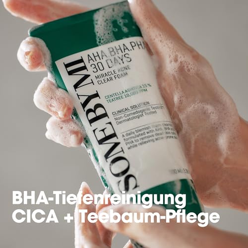 AHA BHA PHA 30 Days Miracle Acne Clear Body Cleanser - Deep Cleansing Foam for Clear Skin