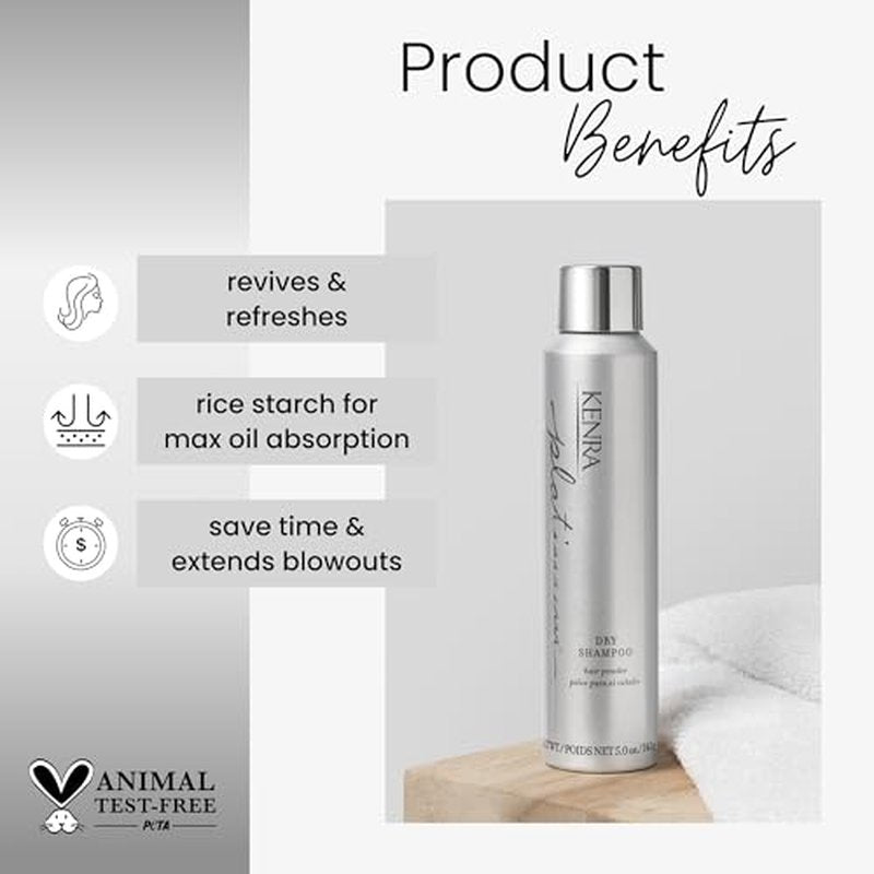 Platinum Dry Shampoo | Oil Absorbing Spray | Instantly Revives & Refreshes Hair | Saves Time & Extends Blowouts | All Hair Types