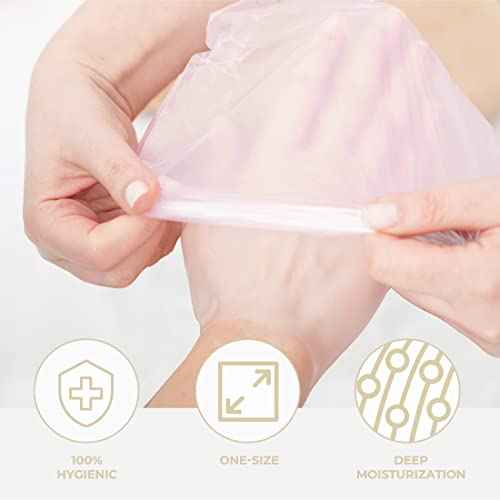 ForPro Professional Collection 10-Minute Paraffin Hand Treatment, Spa and Home Treatment Gloves, Fragrance Free, One-Pair