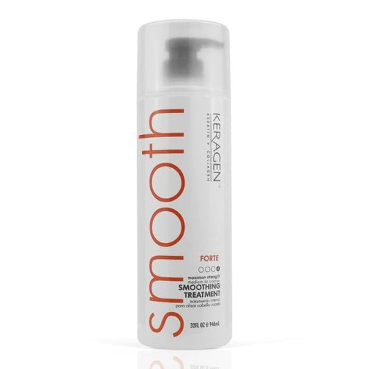KERAGEN FORTE Professional Smoothing & Repair Treatment | Salon-Grade Transformation System | Conquers Resistant Hair for Unparalleled Frizz Elimination & Lasting Hair Transformation 32 Oz