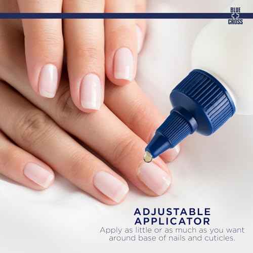 Blue Cross Cuticle Remover Liquid Gel, Cuticle Softener for Nails, Hydrating, Moisturizing, Professional Nail Care for Brittle Hang Nails, Dry Cuticles, Made in USA, 8oz, Eucalyptus/Tea Tree