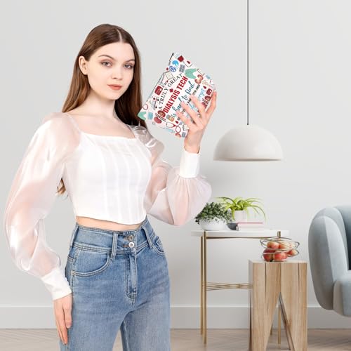 BDPWSS Dialysis Nurse Gift Dialysis Technician Gift A Truly Great Dialysis Tech Is Hard To Find Nephrology Tech Makeup Bag (Truly dialysis tech bag)