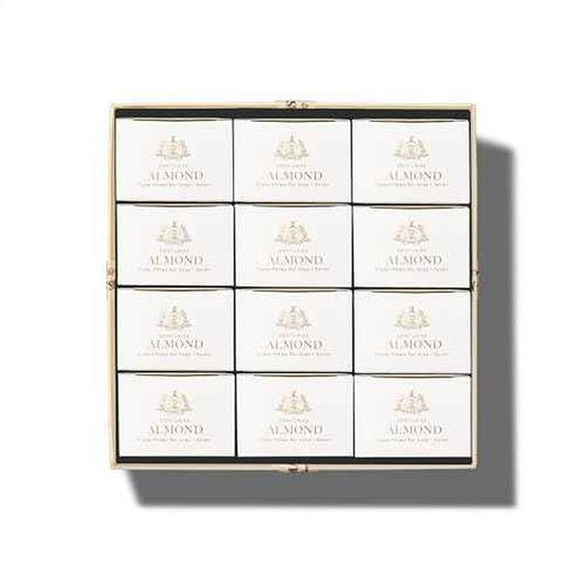 Caswell-Massey Almond Natural Bar Soap Gift Set - Moisturizing Triple-Milled Body Soap for Men & Women - Plant-Based with Essential Oils for Soft Skin, Cruelty-Free, USA Made, 12 Bars x 5.8 oz