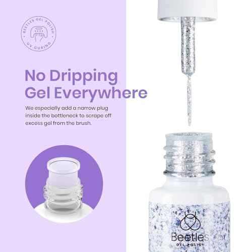 Beetles French Tip Gel Liner Nail Polish Set- 20 Colors Nail Art Polish Brown Glitter Pink Blue White Red Purple Swirl Gel Nails Polish Nails Art Painted Build in Thin Brush Manicure Gifts for Women