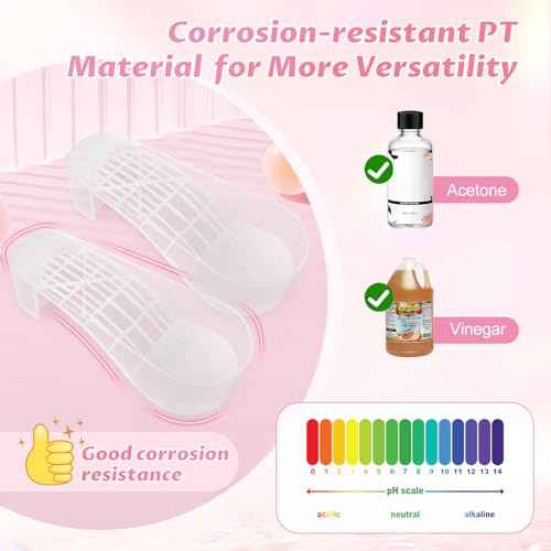 Yokilly Toe Nail Soaking Bowl, 2 PCS Toenails Soak Off Bowl, Shoe Design Foot Bath Soak Tub Bowl, Acetone Proof Pedicure Foot Spa Nail Soaker Bowl for Soak Off Dip Powder Gel Polish Remover (Clear)