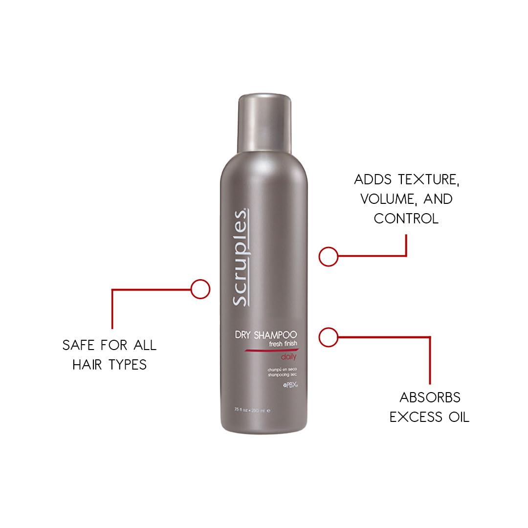 Dry Shampoo Fresh Finish - Scruples 7.5 Oz | Oil Absorbing Formula for Clean Hair