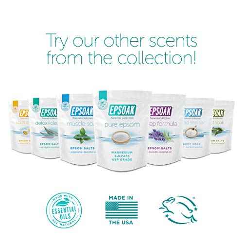 Tea Tree Oil Foot Soak with Epsoak Epsom Salt - 2 Pound Value Bag - Made in The USA