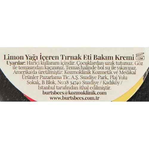 Burt's Bees, Cuticle Cream Lemon Butter, 0.6 Ounce