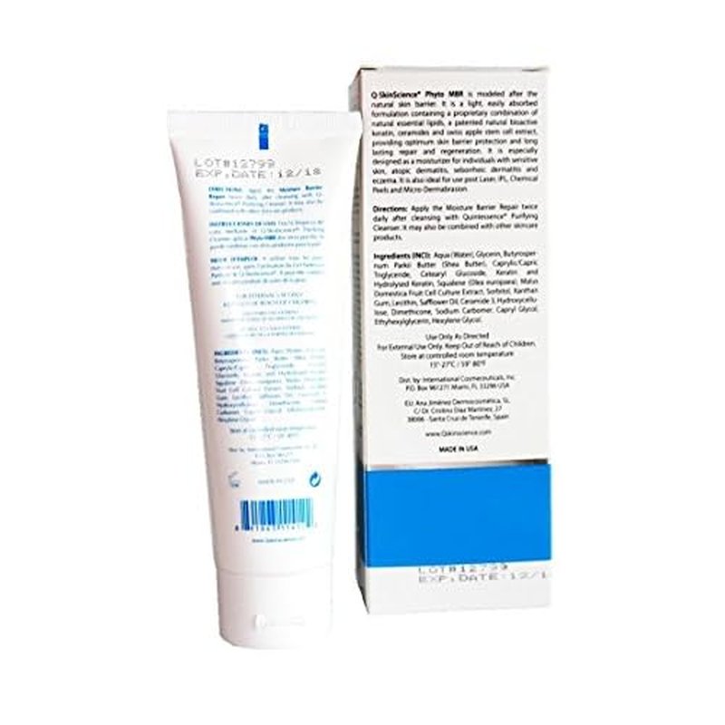 Phyto-Active Moisture Barrier Repair MBR Lotion with Plant Stem Cells, Ceramides, Essential Fatty Acids, Natural Bioactive Keratin, Antiaging, Antioxidant, Rejuvenation and Hydration 4oz