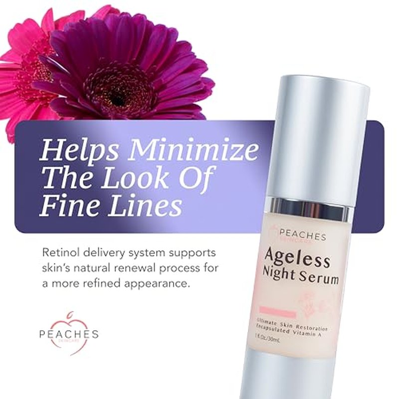 Retinol Serum for Face ? Vitamin A Concentrate to Support Radiant, Even-Looking Skin ? Plant-Based Facial Formula ? Ageless Night Serum (1 oz)