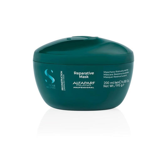 Alfaparf Milano Semi Di Lino Reconstruction Reparative Mask for Damaged Hair, Sulfate Free - Safe on Color Treated Hair - Paraben and Paraffin Free - Professional Salon Quality
