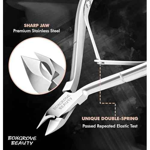 Professional Cuticle Cutter Trimmer Manicure Tools with Double Spring? Perfect Nail Care Tool for Manicure & Pedicure Beauty at Home/Spa/Saloon