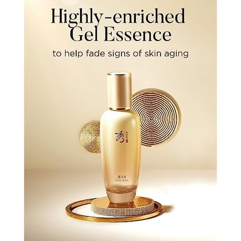 Sooryehan Ginseng First Essence (120 ml/2.04 fl oz) Total Age-Defying Solution, Wrinkle Improvement, Nourishing Toner for Radiant and Youthful Skin - Ginsenoside | Korean Skincare