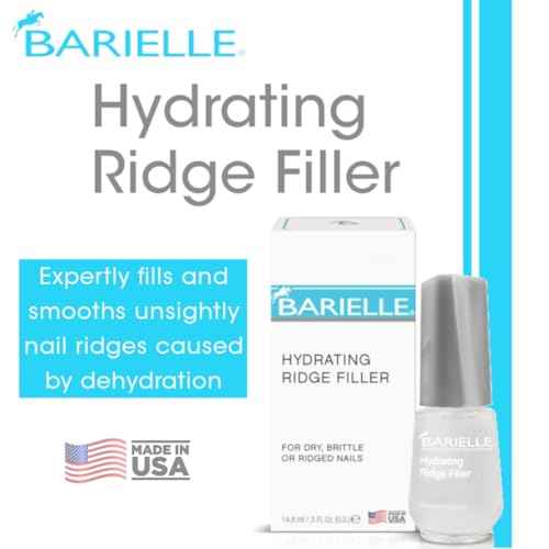 Barielle Hydrating Ridge Filler For Dry, Brittle, Ridged Nails & Nail Growth, Fill and Smooths Nail Ridges, Strengthening Base Coat 0.5 Ounce